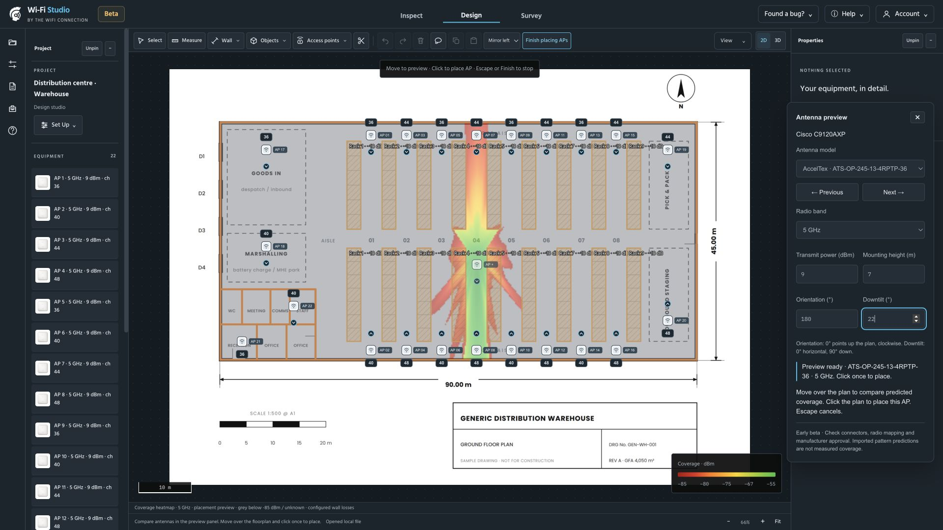 3 · Preview and compare antenna patterns