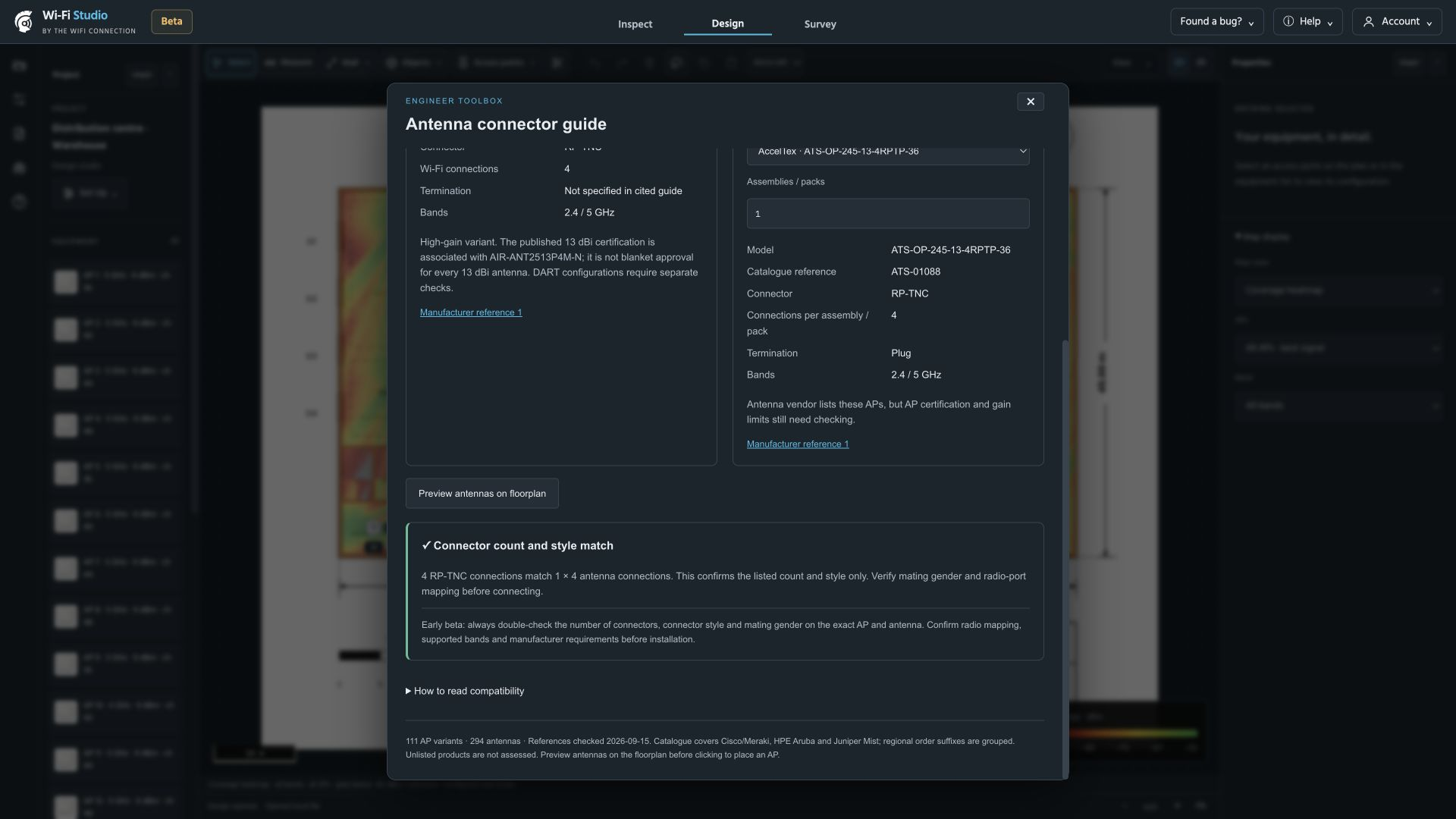 2 · Confirm the connector match