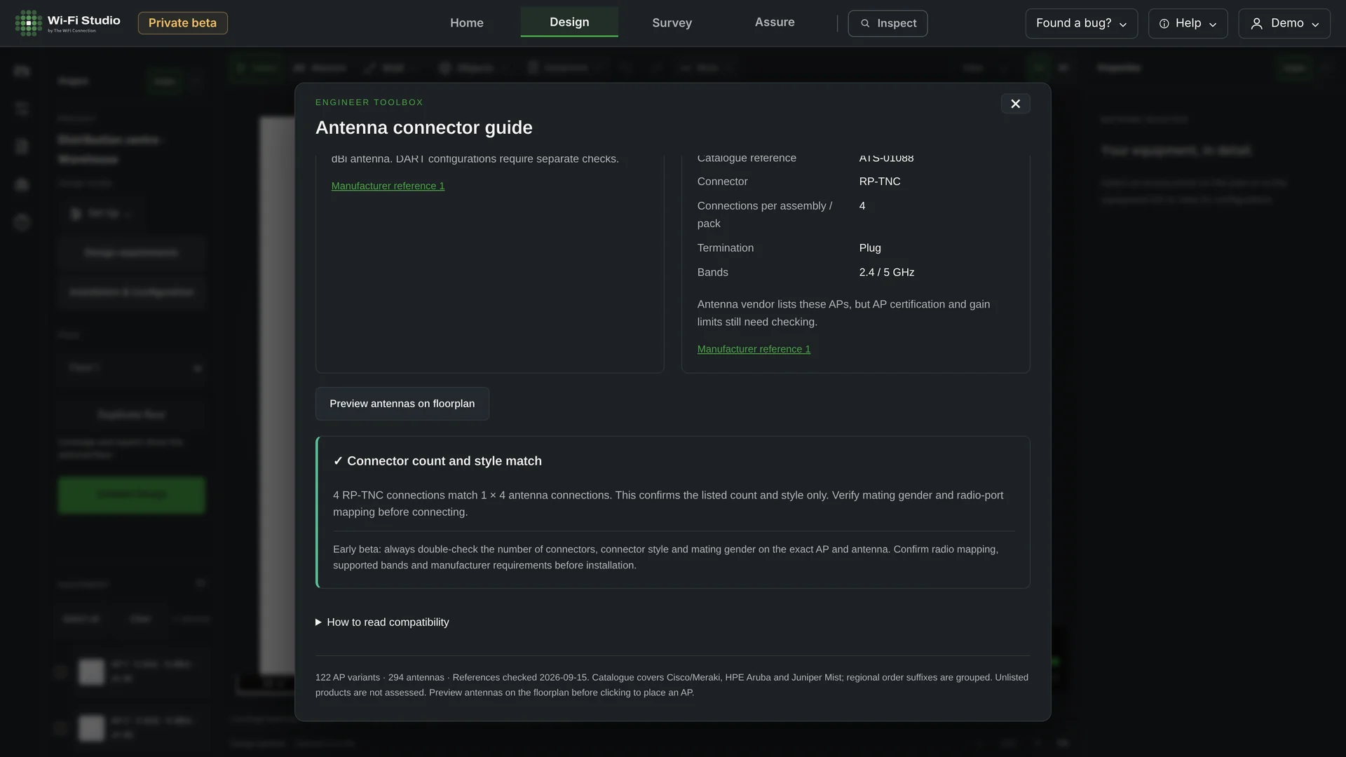 2 · Confirm the connector match
