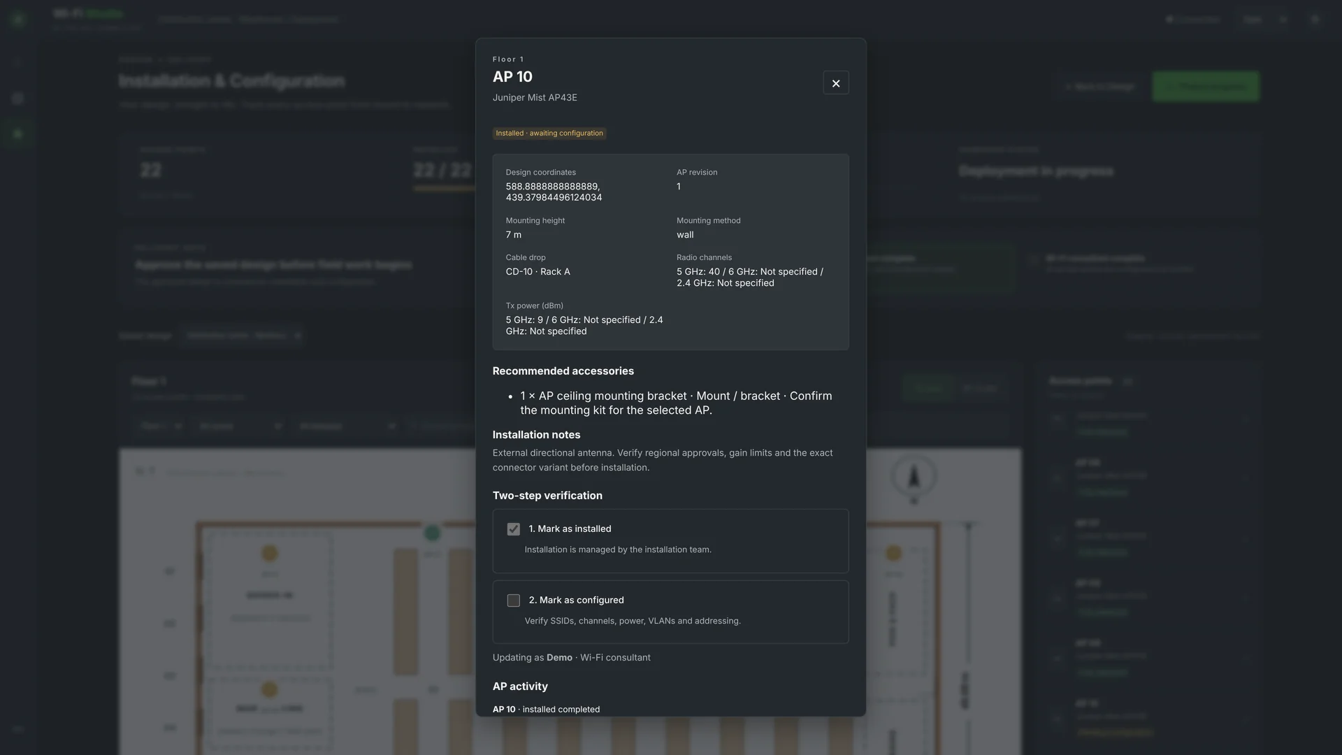 Warehouse · Configuration guide